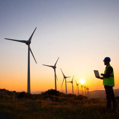 engineers of wind turbine.
