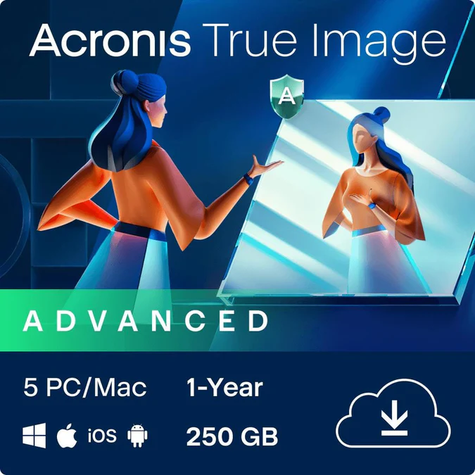 Acronis True Image Advanced 250GB 5 Device 1-Year Subscription Download