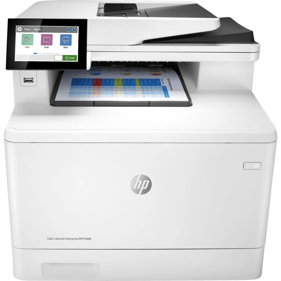 HP Color LaserJet Enterprise M480f A4 Multifunction Business Printer 3QA55A - Image 2