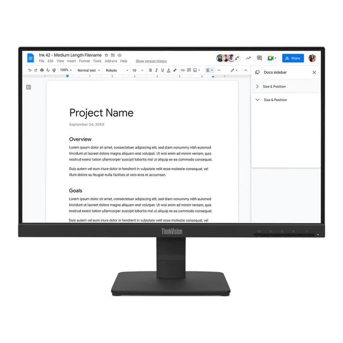 Lenovo ThinkVision S22-4e 21.5-inch 1920 x 1080p FHD 16:9 100Hz 4ms LED IPS Monitor 64CBKAT6SA